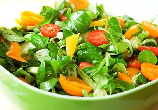 slimming vegetable salad