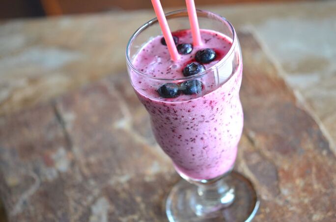 Pear and Blueberry Smoothie - Fruit and Berry Weight Loss Cocktail