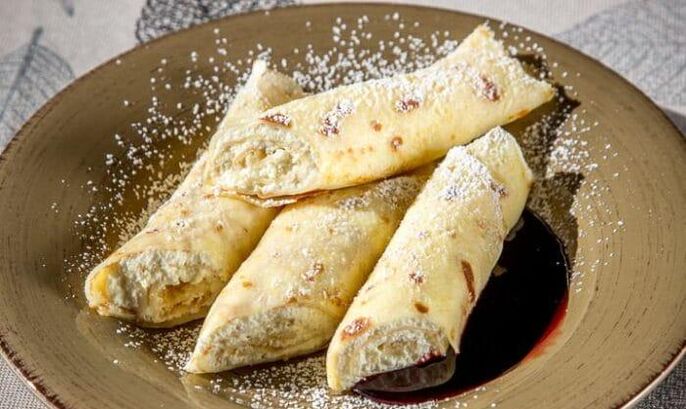 pancakes with cottage cheese for a diet without gluten