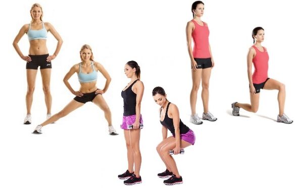 Exercises to lose weight on the legs