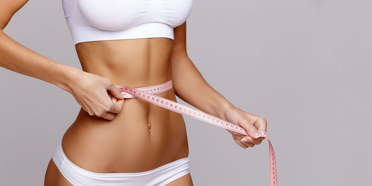 The girl achieved the desired result for losing weight by following the principles of diet