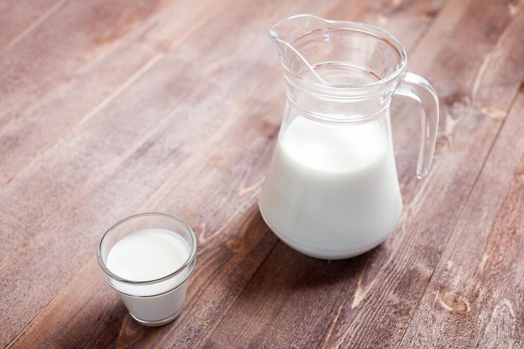 Low-fat milk is included in the diet menu for stomach ulcers