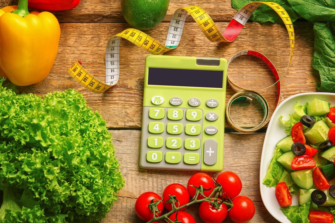 Calculation of calories for weight loss using a calculator